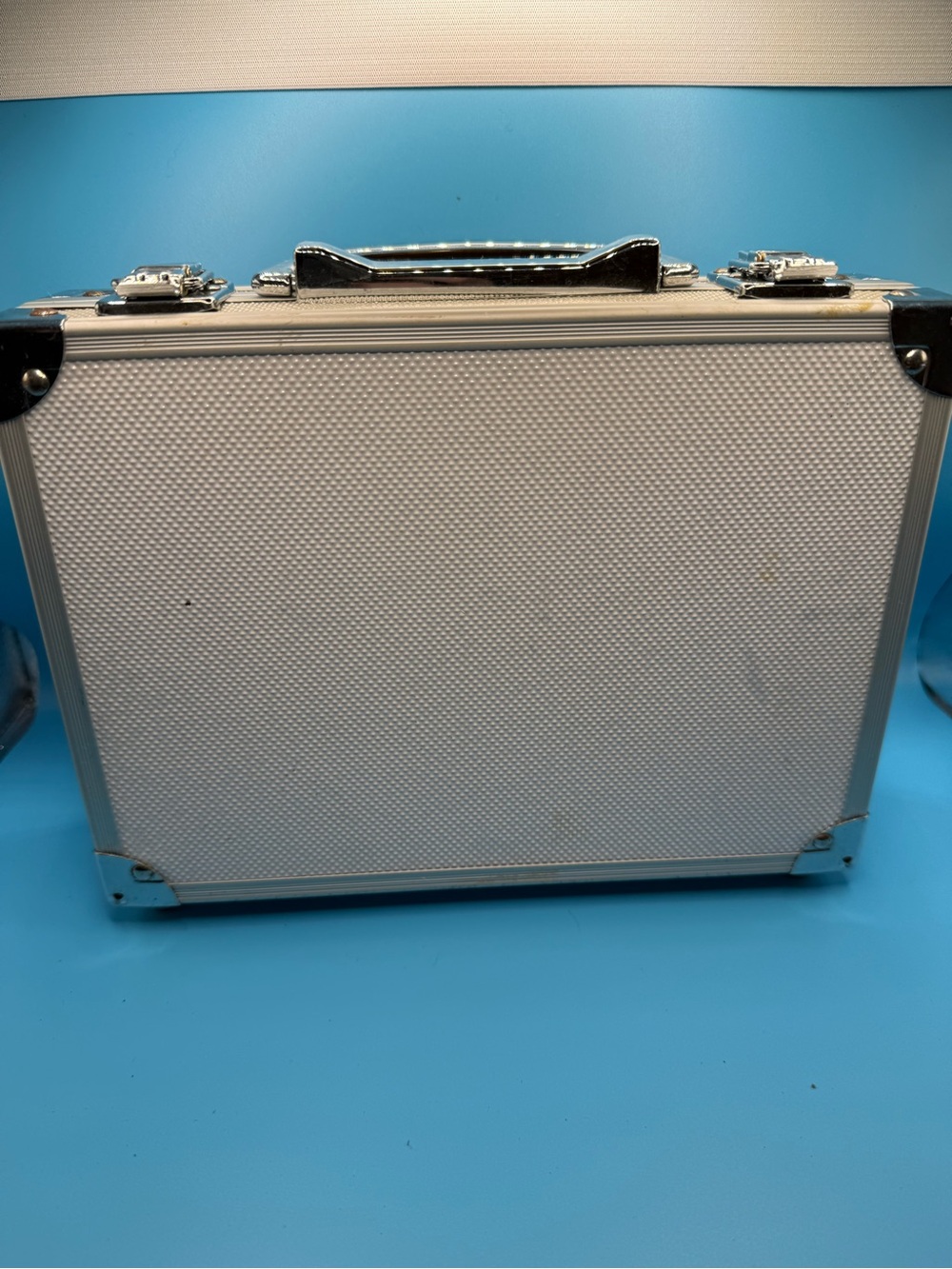 Intec Silver Aluminum Hard Case Video Game Console Carrying Storage Briefcase